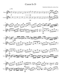 Bellow is only partial preview of canon in d in order to continue download or access full sheet music of canon in d unaccompanied violin you need to signup. Canon In D Flute And Violin Duet Sheet Music For Violin Flute Mixed Duet Musescore Com