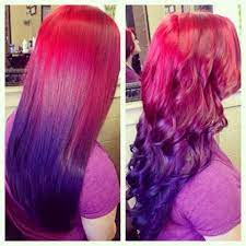 This seriously cool color pairing oozes confidence and shows that. Red To Violet Ombre Bright Bright Bright Yet So Fun Hair Styles Hair Dye Colors Ombre Hair