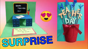 And your kids' teachers will get the practical gift they actually want. Teacher Day Card Ideas 3d Pop Up Card Miss Tiara Youtube