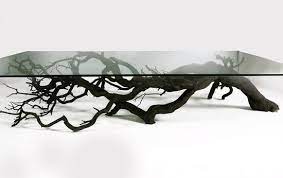 I use the unique salvaged burr oak wood for most of these coffee tables. Tree Coffee Table Tree Coffee Table Decor Gothic Home Decor