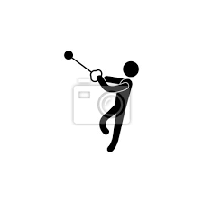 Igrzyskach olimpijskich młot rzut młotem sylwetka sportowy specjalizujący się w rzucie clipart clipartów svg lekkoatletka rzut konkurencji gospodarstwa sport. Ikona Rzut Mlotem Sylwetka Ikony Sportowca Ikona Elementu Sportowca Fototapeta Fototapety Uruchomic Rzucanie Ikonowy Myloview Pl