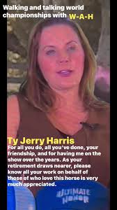 So thankful for Jerry Harris of What A Horse for the consistent, persistent  and passionate work he has done to promote and protect the show horse we  all love so much. As always, thank you so much for ...