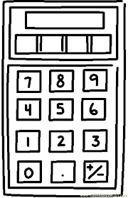You can save them and print them later. Calculator 5 Coloring Page For Kids Free School Printable Coloring Pages Online For Kids Coloringpages101 Com Coloring Pages For Kids