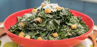 Kale Caesar Salad Recipe In 2020 Kale Caesar Salad Food Network Recipes Caesar Salad