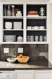 Living With Kids Rachael Alsbury Design Mom Open Kitchen Cabinets Rental Kitchen Upper Kitchen Cabinets