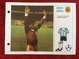 R18305 Card World Cup Spain 82 1982 Argentina Diego Armando Maradona Rookie  | eBay