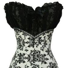 Black And White Corset Dress Pin En My Posh Picks