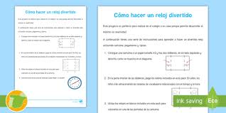 Entre los dedos al marchar el perfume de una dulce noche mas. Instrucciones Paso A Paso Como Hacer Un Reloj Divertido