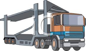Cars to print and color. A Commercial Car Hauler Royalty Free Clip Art Picture
