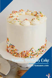 It's like the ball pits that you sometimes see at birthday parties, but way tastier. Easiest Vanilla Birthday Cake With Buttercream Veena Azmanov