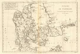Royaume De Danemark Kingdom Of Denmark Bonne 1789 Old Antique Map Plan Chart