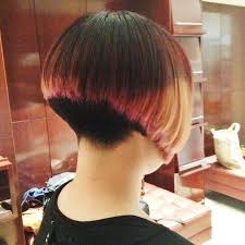Hottest undercut very short haircut buzz cut short haircut for women haircut by professional part2. Nicely Buzzed Nape And Color Bob Hairstyles Bobs Haircuts Short Hair Styles