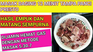 Maybe you would like to learn more about one of these? Cara Masak Daging Hemat Gas Tampa Panci Presto Dalam 12 Menit Hasil Empuk How To Make Youtube