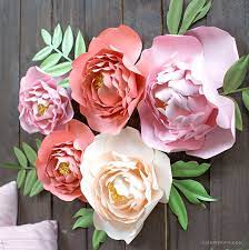 Have Floral Fun With This Paper Jumbo Peonies Backdrop Paper Flowers Giant Paper Flowers Felt Flowers