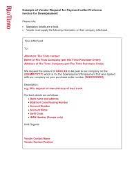 Mar 21, 2021 · bank details on bank letterhead or bank stamp. Rt Apac East Sample Vendor Request For Downpayment Letter