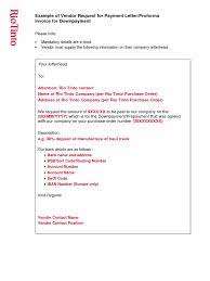 Point out any details, for example related days or stats in case you have an issue or anxiety about. Example Of Vendor Request For Payment Letter Proforma Invoice For Downpayment
