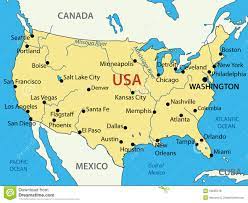 El 4 de julio de 1776, emitieron la declaración de la manera estándar para referirse a un ciudadano de los estados unidos son los términos estadounidense (o estadunidense en honduras y méxico). Los Estados Unidos De America Mapa Ilustracion Del Vector Ilustracion De Azul Americano 34605278