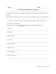 An adverbial phrase is a phrase that acts as an adverb in a sentence. Prepositional Phrase Examples 5th Grade