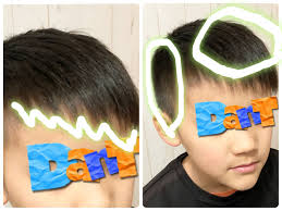 セットをしない整髪料つけない小学生男子ヘアはアクセントをつけて