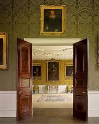 St Giles House Dorset A View From The Small Drawing Room Into The Large Drawing Room Hung With Silk Wov Country Life Magazine Classic Interior Country Life