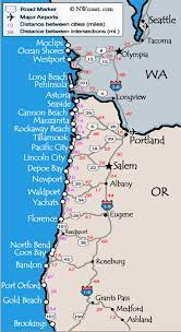 Northern Oregon Coast Map Oregon Coast Vacation And Travel - Saramichellewells.com