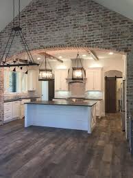 The Flooring Throughout The House Is Wood Looking Tile From Stone Solutions Dakota 8 X48 With Grout Line Of 1 16 To Give That Wood Home House Design New Homes