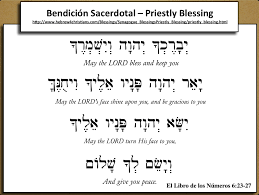 Aaronic Benediction Hebreos Biblicos Rezos