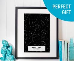 Personalised Star Map Custom Star Chart Star Map Poster