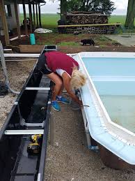 The extra work, along with the need to with a prefabricated shell shipped directly to your home, a fiberglass pool can be installed very quickly under the right circumstances. Illiana Backyard Fun Fiberglass Pool Plumbing Automated Pool Cover