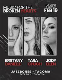📣 Brittany Danielle + Tara Chugh + Jody Ellen perform at @jazzbonestacoma 