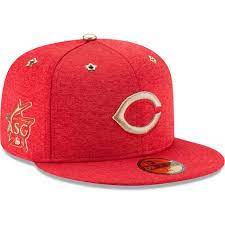 Cincinnati Reds New Era 2017 Mlb All Star Game Side Patch 59fifty Fitted Hat Heathered Red