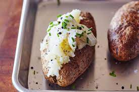 Lay the sweet potato on a baking tray and cook for approximately one hour at 400 degrees fahrenheit. How To Bake Potato In Foil Two Other Easy Baked Potato Methods Kitchn