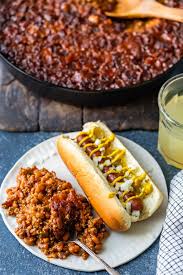 15 hot dog recipes that will put your hamburgers to shame. Bbq Baked Beans With Bacon Skillet Baked Bean Casserole