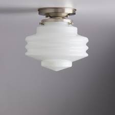 Milk Glass Flush Mount