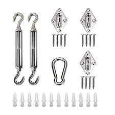 What kind of post do i need for shade sail? Kuality Sun Shade Sail Hardware Kit Heavy Duty Stainless Steel For Triangle Shade Sails Installation 6inch Buy Online In Saint Vincent And The Grenadines At Saintvincent Desertcart Com Productid 62998057