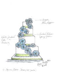 Pin By Marcia Davis On Cake Design Wedding Cake Drawing Cake Drawing Cake Sketch