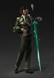 Human Fighter With Elf Crystal Sword Commission Dndart Reddit Great Sword Crystal Sword Fighter