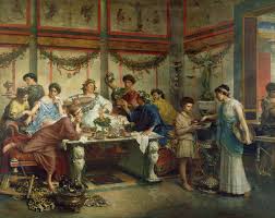 The food prepared for either of these meals. Reclining And Dining And Drinking In Ancient Rome Getty Iris