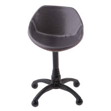 Nordic home furniture plastic top with pu leather cushion scandinavian chair wood leg dining chairs tulip chairs. Buy Prettyia 1 12 Scale Gray Revolving Chair Tulip Chair Armchair For Dolls House Mini Figures Accessories Kids Pretend Play Toy Online At Low Prices In India Amazon In