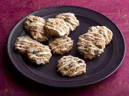 Make a double batch if you'd like, as they freeze nicely and chances are your kids will want to help with the cookie pressing! Paula S Loaded Oatmeal Cookies From Foodnetwork Com Food Network Recipes Oatmeal Cookie Recipes Loaded Oatmeal Cookies Recipe