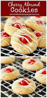 Cherry Almond Cookies One Adorable Tasty Little Treat Perfect For Christmas Cookie Trays Cookie Almond Cookies Cherry Cookies Cookies Recipes Christmas