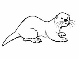 Otters coloring (coloring printed 2085 times). Kleuterdigitaal Otter Kleurplaat 02 Sea Otter Coloring Pages Otters