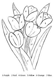Maybe you would like to learn more about one of these? Color By Number Flower Coloring Pages Tulip Colors Spring Coloring Pages