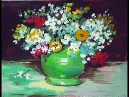 In the artist's mind both sets were linked by the name of his friend paul gauguin, who acquired two of the paris versions. How To Paint A Van Gogh Vase With Zinnias And Flowers 60 Min Tutorial Youtube