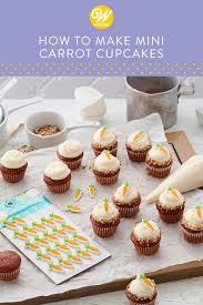 Mini Carrot Cake Cupcakes Recipe Mini Carrots Delicious Cupcakes Recipes Mini Carrot Cake
