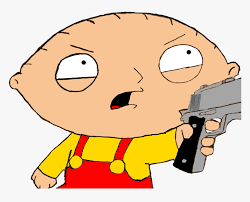 Also, draw a rocket with stewie holding it. Stewie Griffin Drawing Stewie Griffin With A Gun Hd Png Download Kindpng