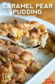 Caramel Pear Pudding Recipe Pear Dessert Recipes Pear Recipes Easy Pear Recipes