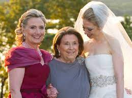 Vera wang wedding gowns introduces white exclusively at david's bridal for wedding dresses. New Chelsea Clinton Wedding Photo Shows Bride With Mother Grandmother Cbs News