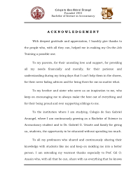 Both small section of acknowledgement and certificate in project is often overlooked. Narrative Report In Ojt