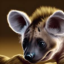 Cute Baby Hyena Hyper Realistic and Intricate Detail Illustration ·  Creative Fabrica